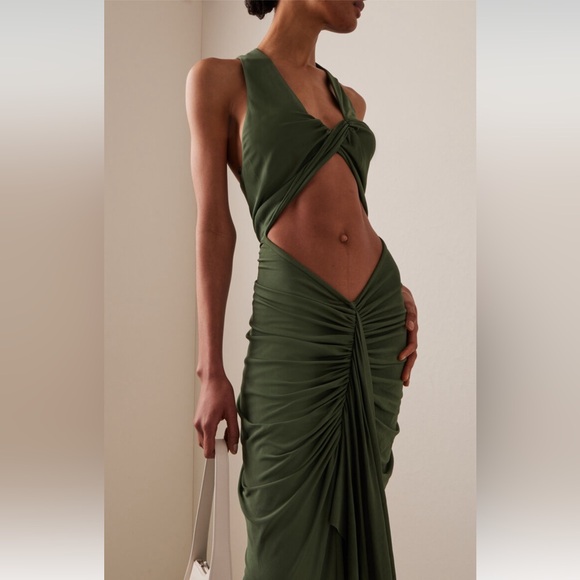 Christopher Esber
Vivenda Draped Midi Dress
Color: Green
Size: AU 8 - Picture 5 of 6